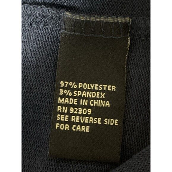 Diane Gilman Top Womens 3X‎ Blue Peplum Long Sleeve Pullover Stretch Lightweight - Picture 3 of 10